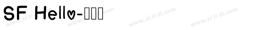 SF Hello字体转换